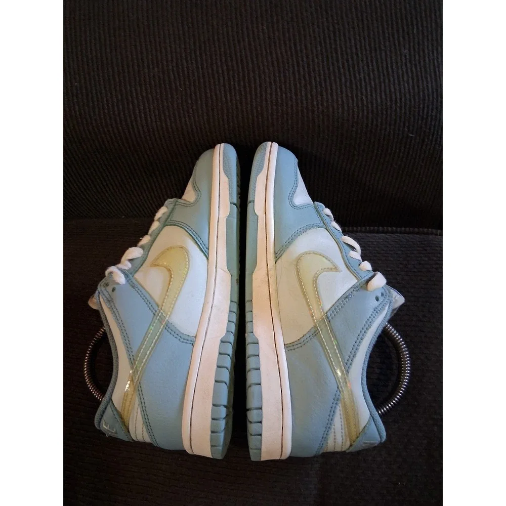 Nike Dunk Low Youth Size 5Y Women 6.5 DH9765-401 Aura Clear Blue Training Shoes - Picture 6 of 8